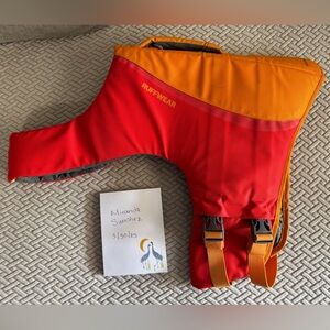 Ruffwear Red and Orange Dog Life Jacket